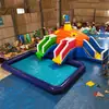 Piscina Inflável Infantil Atacado Trampolim de PVC Espessado Brinquedo Personalizável Estante Quadrada ao Ar Livre Piscina de Pesca