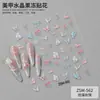 Nuevas Calcomanías Lindas de Dibujos Animados para Uñas Fruta Monstruo 5D Relieve Tridimensional Gelatinosas Adhesivas para Uñas