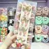 Pinza para el pelo de niño con lazo de tela rosa cereza degradado, pasador lindo para bebé, pinza para flequillo de estudiante