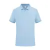 Macacão de manga curta T-shirt POLO de verão com logo estampado personalizado bordado em palavras roupa para atividade de construção de equipe da empresa roupas de trabalho