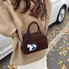 Bolsa Carteiro Pequena Quadrada Estilo Coreano Ins Fashion para Mulheres 2025 Verão Novo Estilo Simples Versátil Bolsa de Ombro Casual Transversal