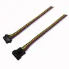 Cable de conexión para tira de lámpara RGBWW de 6P, hebilla sin soldadura para tira de lámpara LED de 12 mm a funda RGBCCT, cable de conexión hembra