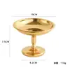 Vaso alto de acero inoxidable de grado alimenticio para helado, vaso de postre popular en línea, vaso para pudín, tazón para ensalada de frutas