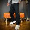 Calça Casual Reta Versátil de Alta Qualidade com Caimento, Moda Tendência de Outono de Alto Padrão para Homens, Personalidade Simples