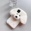 Funda de Peluche de Perro Osito Linda para Teléfono Apple 18Promax Adecuada para Iphone17Pro Protección Total 16Pro15Pm