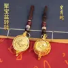 Um Item de Drop-Shipping: um Porta-Chaves de Vaso Giratório do Zodíaco, Tigela do Tesouro Sapo Dourado Rotativa, Item de Presente Criativo de Mão