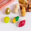 Llavero Colgante Colgante de Verduras y Frutas Artificiales de Resina Hecho a Mano Joyería Divertida de Comida Pendientes Colgante Pequeño