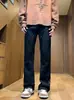 Marca de Moda Americana de Alta Gama Transfronteriza Primavera y Otoño Diseño con Estilo High Street Cremallera Sueltos Rectos Casuales Jeans