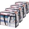 Bolsa de Almacenamiento Transparente de PVC Transfronteriza, Bolsa de Almacenamiento para Edredones y Ropa del Hogar, Bolsa Organizadora para Artículos Varios, Artefacto de Mudanza de Gran Capacidad