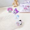 Clip de cuenta de mano de acrílico de dibujos animados, forma linda de corazón de niña, clip de nota japonés Sanrio, clip de foto, clip decorativo