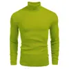 2026 Otoño e Invierno Transfronterizo Comercio Exterior para Hombre Suéter de Cuello Alto Color Sólido Estilo Coreano Ajuste Delgado Juventud Jersey de Rayas Tejido de Punto