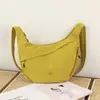 Bolso Cruzado para Mujer, Nuevo Estilo Coreano, Bolso de Hombro con Cremallera de Gran Capacidad, Bolso de Nylon tipo Bollo Versátil Casual para Estudiantes