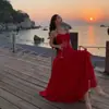 Vestido Longo Estilo Férias em Chiffon Vinho com Estampa Floral, Cintura Marcada e Barra Larga com Babados