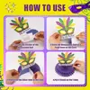 Decorações de Mesa para Festa de Carnaval Bandeiras de Favo de Mel Máscara Conjunto de Suprimentos para Decoração de Festa