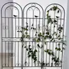 Espaldera para Rosas Trepadoras Plantación de Clematis Valla de Jardín Soporte para Flores de Exterior Poste de Soporte Hierro Forjado Plantas Trepan