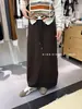 Falda Larga Versátil de Color Sólido Bodycon Pierna Recta Holgada de Cintura Alta con Abertura Trasera para Mujer Otoño/Invierno 2026