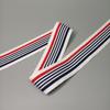 Venta al por mayor de fábrica 5 cm banda elástica de nailon de doble raya oblicua raya de alta elasticidad equipaje cintura raíz