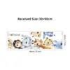 Adesivos de Porta de Animal Pequeno Tortos Desenho Animado Elefante Rinoceronte Adesivos de Parede Autoadesivos Decoração de Parede para Quarto Infantil Adesivos BR0289F