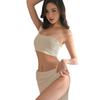 Tres de la noche sexy puro caliente caliente caliente pecho pequeño ropa interior sexy pasión tentación libre 2023 liguero ropa dividida 1804