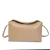 Bolso de Hombro de Cuero Genuino para Mujer, Bolso Cruzado de Diseño Sencillo Nuevo de Nicho, Bolso Cruzado Versátil de Moda de Lujo Ligero para Teléfono
