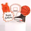 Tênis de bolo tênis de basquete meninos mini enfeites decorativos de basquete festa de aniversário deus masculino Bolo tema basquete