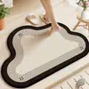 Alfombrilla Absorbente para Suelo de Baño, Suave Alfombrilla Antideslizante de Tierra de Diatomeas para Pie de Inodoro, Alfombrilla para Pie de Lavabo, Alfombrilla Resistente a la Suciedad