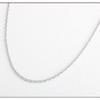 Cadena redonda con junta soldada de acero inoxidable, cadena de alambre redondo en forma de O, cadena cruzada de acero titanio, collar, cadena para clavícula, cadena para suéter, cadena con colgante, cadena para joyería