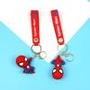 Nuevo Llavero de Patineta Spider-Man Muñeco de Goma Blanda Marvel Colgante para Llave de Coche Favorito de los Niños Accesorio para Mochila