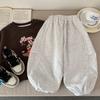 Calça Infantil Bangcheng 2026 Primavera Nova Estilo Coreano Meninos e Meninas Tendência Solta Calça Esportiva Calça Jogger para Crianças Tendência