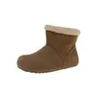 Botas de nieve cortas feas lindas de celebridad de internet para mujer invierno 2026 nuevas de fondo plano con felpa engrosada zapatos tipo Birkenstock zapatos de algodón cálidos estudiante