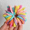 50 cuerdas de encaje de colores para niños que no dañan el cabello, cuerda de pelo muy elástica, cabello trenzado de color caramelo, banda de goma pequeña, accesorios para el cabello de bebé