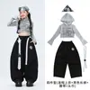 Ropa para niñas de danza jazz, trajes de actuación de street dance hip-hop para niñas, conjuntos elegantes para niñas de práctica de jazz para niños