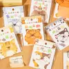 Blocos Adesivos Yuxian Série Gato Surpresa Gato de Desenho Animado Fofo Notas de Mensagem Estudante Notas de Questões Erradas