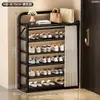 Prateleira de Armazenamento Multicamadas Sapateira para Entrada de Casa Porta Interior Armário de Sapatos à Prova de Poeira Armazenamento Limpeza Prateleira de Armazenamento Simples