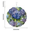Fl001-024 Visual 3D Pendurado Colorido Giratório Sino dos Ventos Decoração de Jardim Externo Repelente de Pássaros Sino de PVC Pendente