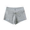 Verão Cintura Alta Hong Kong Sabor Esportes Calças Casuais Shorts Femininos Com Cordão Calças Esportivas Design Sense Wide Leg Hot Pants Calças Retas