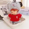 Solo ropa de muñeca: Colgante de muñeca de peluche de vinilo de la serie Hirono Road Log, ropa de muñeca Hirono, suéter, overol