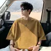 Camiseta de verano para hombre joven, retro, resistente, manga corta, color liso, estampado de escamas de serpiente, ajuste holgado, moderna