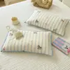 Funda de almohada infantil de estudiante de gasa de doble capa de algodón puro 30x50, funda de almohada para bebé 40x60, funda de almohada individual