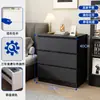 Cômoda preta, armário de parede para a sala de estar, armário de cinco gavetas subsidiado pelo governo para armazenamento no quarto ao pé da cama, rack de TV, aparador