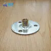 Peça de Conexão para Pé de Gabinete 5X5 Peça Redonda de Ferro Conector de Móveis Peça de Fixação para Perna de Sofá de Madeira Sólida Reparo e Reforço de Placa de Madeira