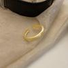 Anillo de plata 925 mate de moda diseño nicho anillo simple ins versátil anillo de dedo de alta calidad