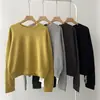 Etiqueta trasera Sudadera holgada de cuello redondo estilo coreano para mujer, nueva colección primavera y otoño, top holgado moderno y elegante