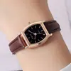 Reloj de Cuarzo Cuadrado Pequeño Retro para Mujer Correa de Cuero de Nicho Reloj de Pulsera Versátil para el Trayecto Diario del Estudiante Venta al por Mayor de Relojes para Mujer