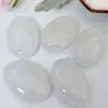 Piedra de palma de gema de cristal natural transfronteriza, esteatita, piedra ovalada de compresa caliente para masaje, piedra de masaje con aceite esencial para SPA al por mayor