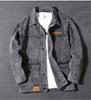 Jaqueta jeans retrô estilo americano masculina, marca da moda, solta, plus size, jaqueta de trabalho, estudante da moda, top juvenil