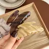 Marrón Primavera y Verano ~ Pinza Grande para el Cabello de Blogger Ins Clip Grande para el Cabello Pinza para el Cabello Parte Posterior de la Cabeza Pinza de Tiburón de Ácido Acético Accesorios para el Cabello