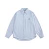 Camisa de Rayas Estilo Japonés Catteeius para Hombres y Mujeres, Camisa Versátil de Manga Larga para Primavera, Chaqueta Casual Retro para Parejas