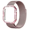 Adequado para Apple iWatch 10m Lanis Capa de Relógio Cravejada com Diamantes S11/12 Pulseira de Relógio Metálica Ultra4