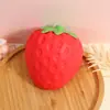 Pelota Antiestrés Realista de Queso Fresa Suave y Apachurrable TPR Rebote Lento Alivio del Estrés Oficina Ansiedad Alivio Regalo Divertido